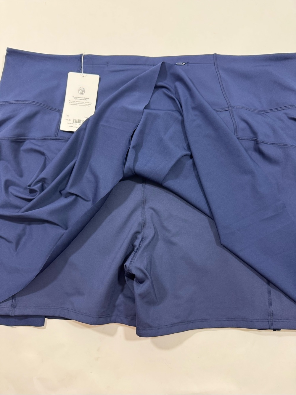 New Athleta Ace Tennis Skort 15.5 Inch Blue - Picture 5 of 8